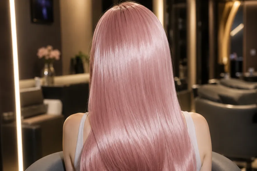 Korean head spa scalp care treatment on bleached hair